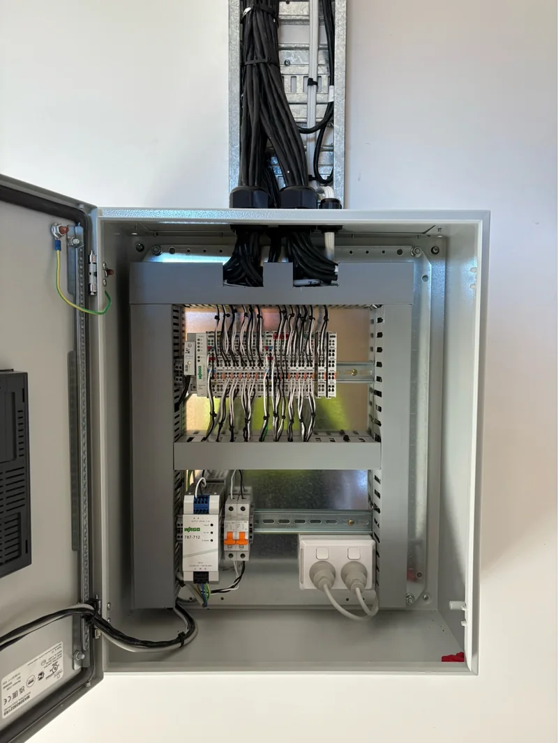 Completed CODES WAGO controls cabinet